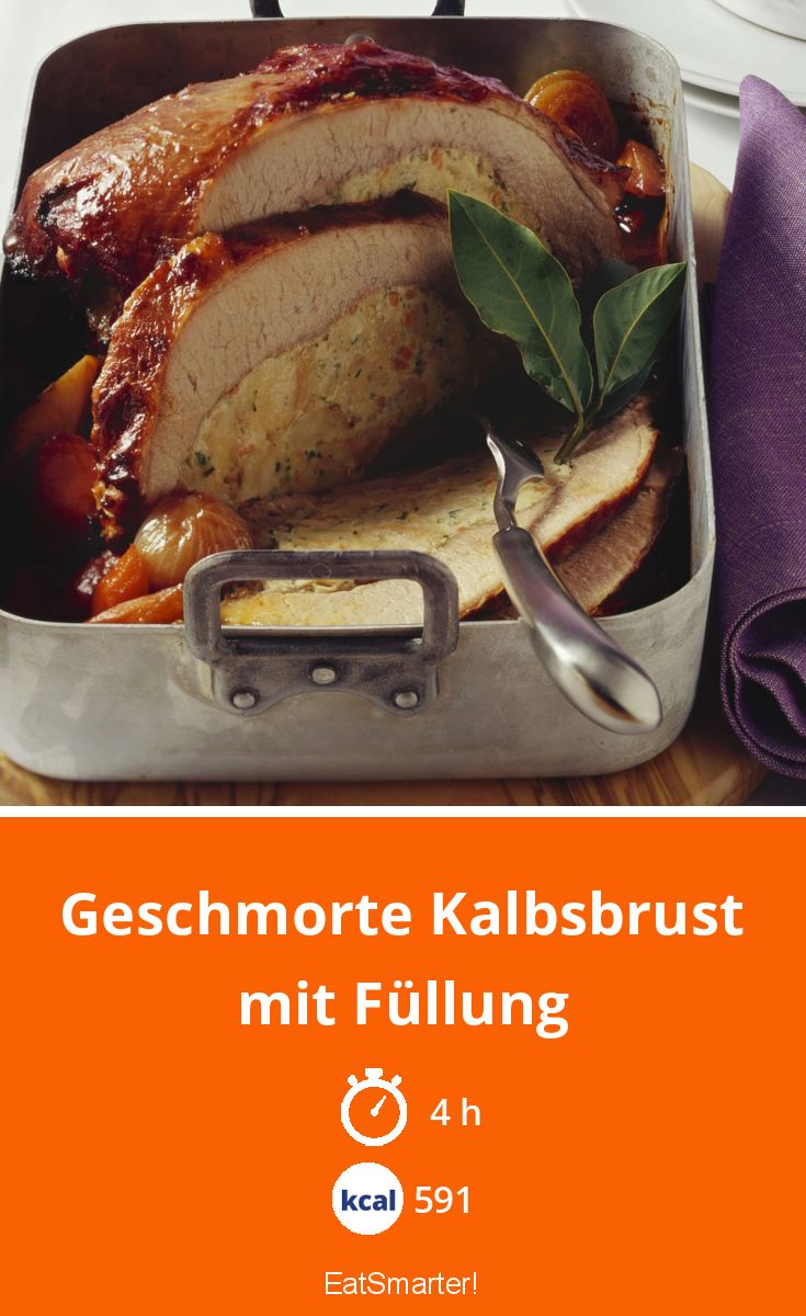 Geschmorte Kalbsbrust mit Füllung Rezept | EAT SMARTER