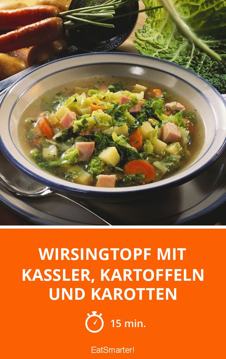 Wirsingtopf mit Kassler, Kartoffeln und Karotten Rezept | EAT SMARTER