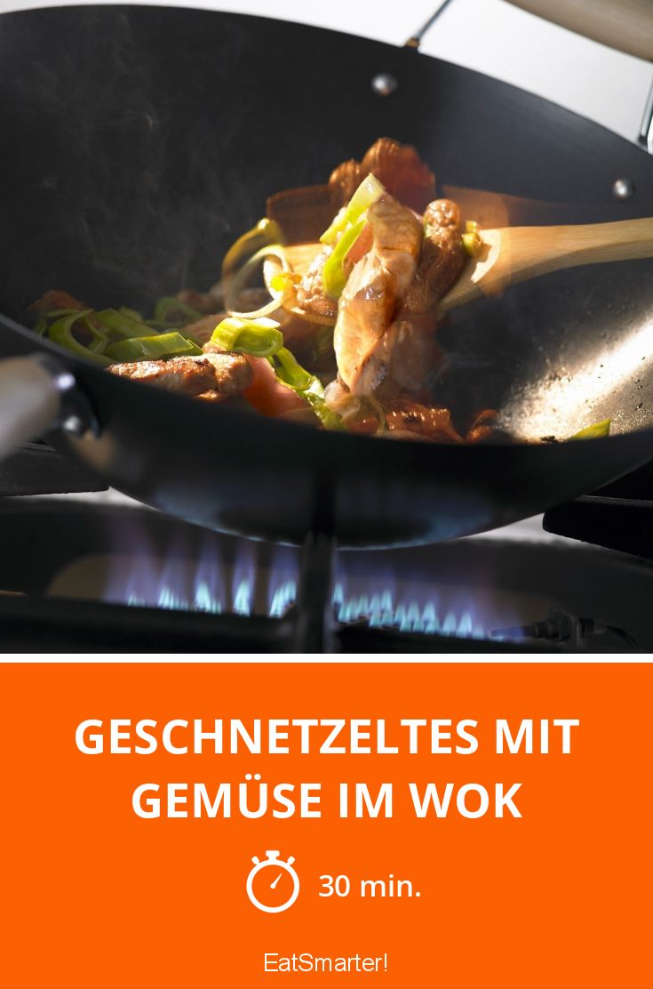 Geschnetzeltes mit Gemüse im Wok Rezept | EAT SMARTER
