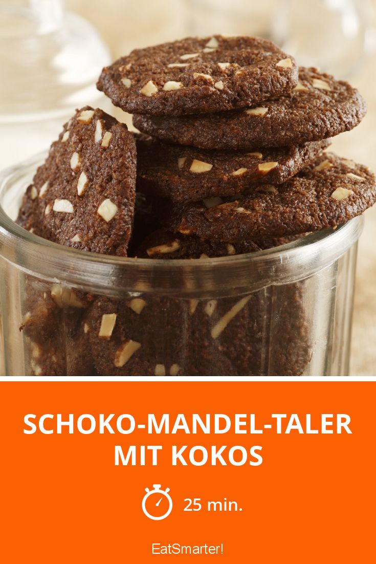 Schoko-Mandel-Taler mit Kokos Rezept | EAT SMARTER