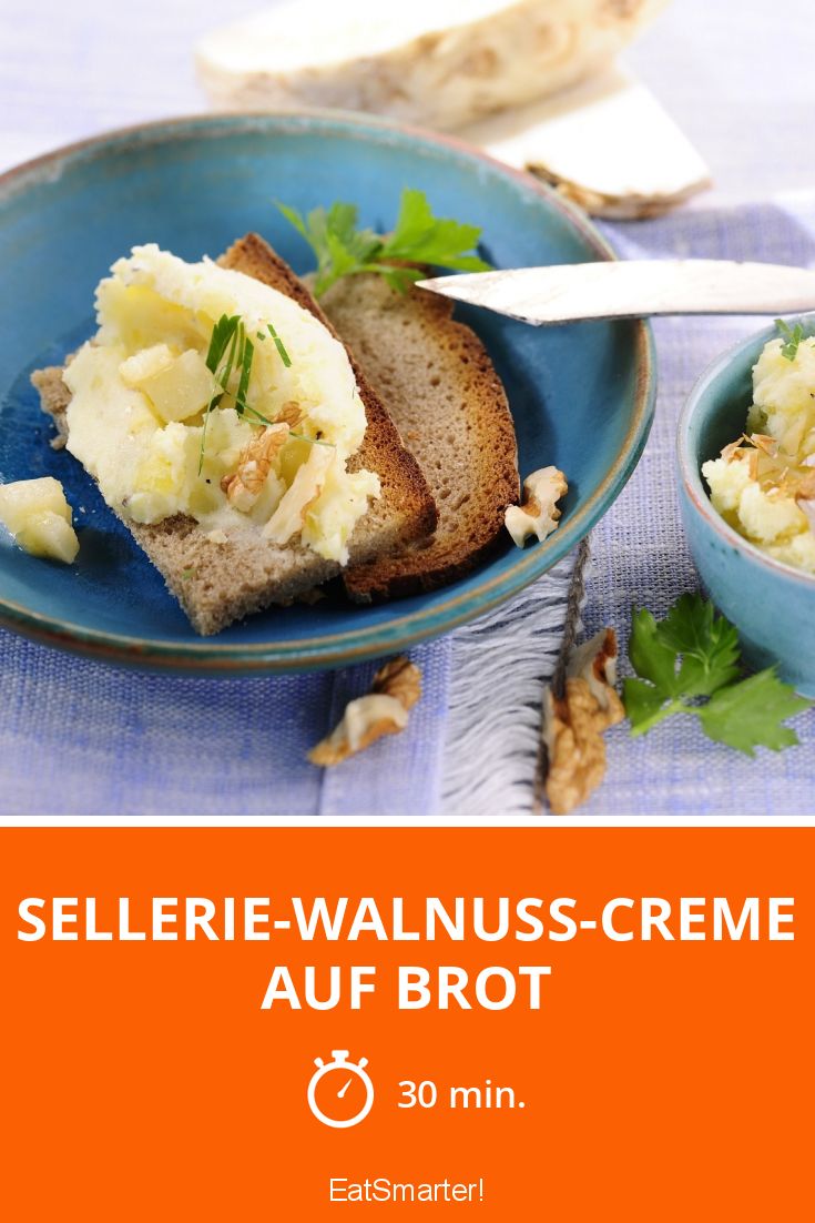 Sellerie-Walnuss-Creme auf Brot Rezept | EAT SMARTER