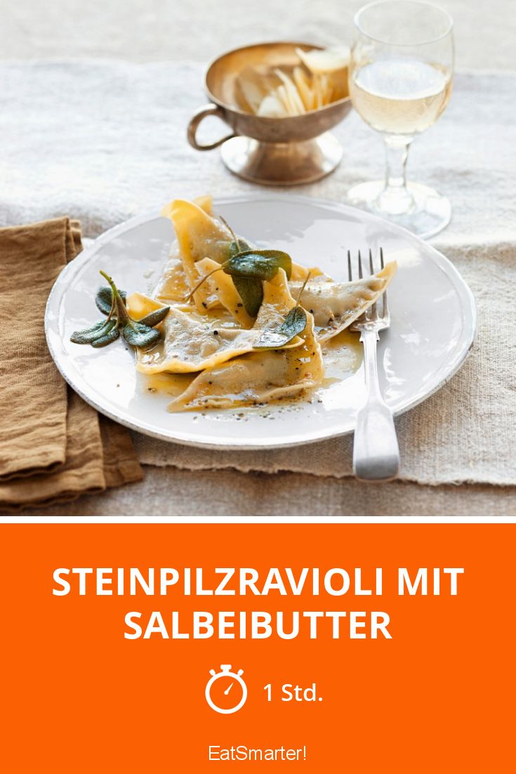 Steinpilzravioli mit Salbeibutter Rezept EAT SMARTER