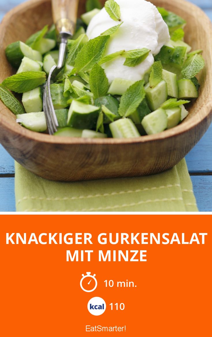 Knackiger Gurkensalat mit Minze Rezept | EAT SMARTER