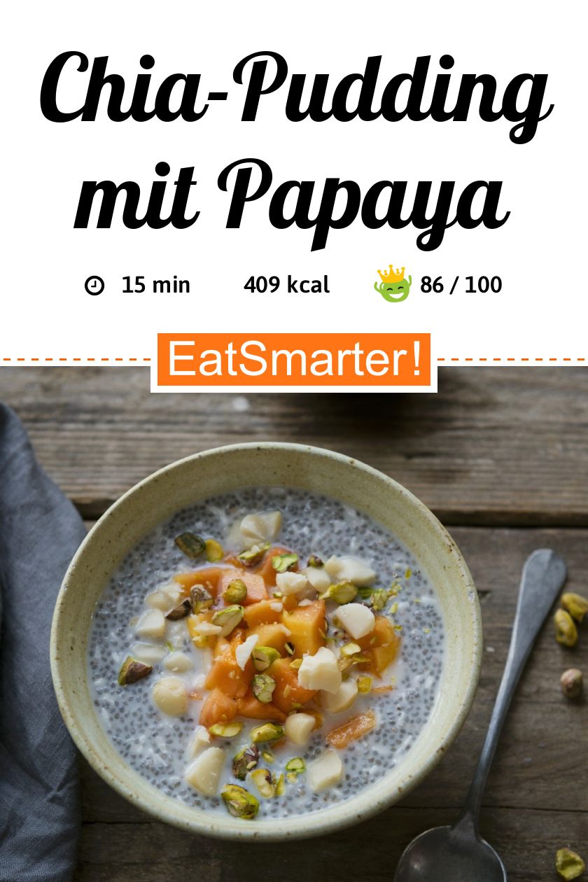 ChiaPudding mit Papaya Rezept EAT SMARTER