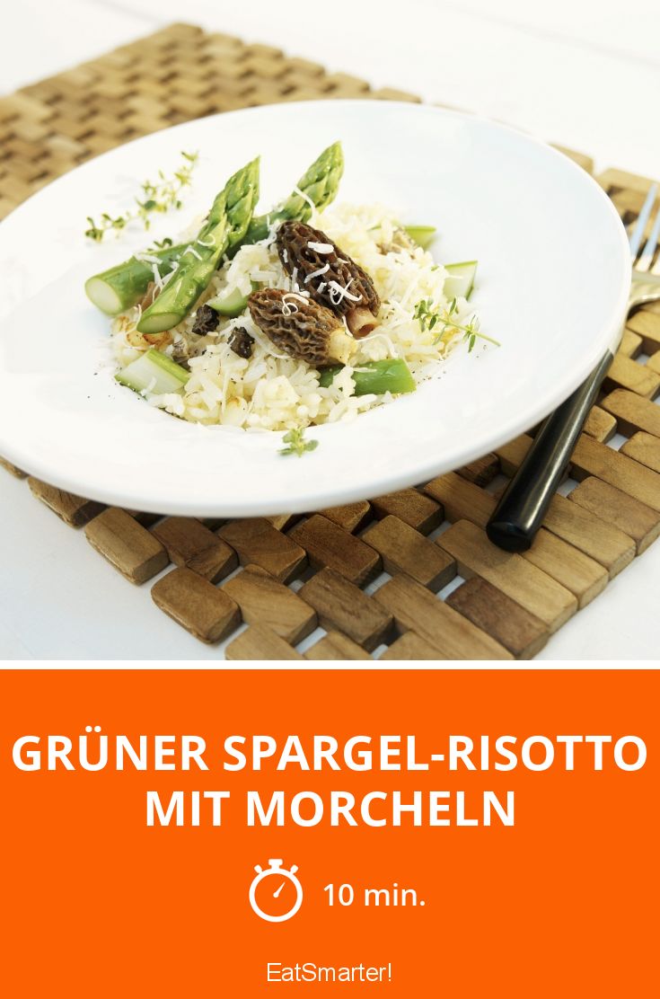 Grüner Spargel-Risotto mit Morcheln Rezept | EAT SMARTER