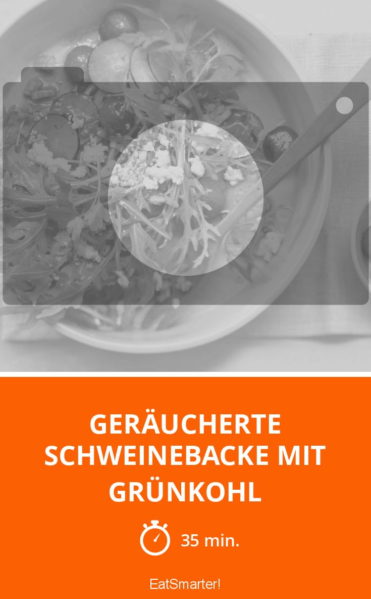 Geräucherte Schweinebacke mit Grünkohl Rezept | EAT SMARTER