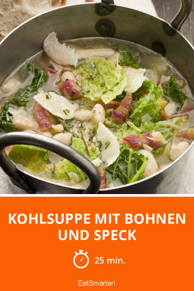 Kohlsuppe mit Bohnen und Speck Rezept | EAT SMARTER