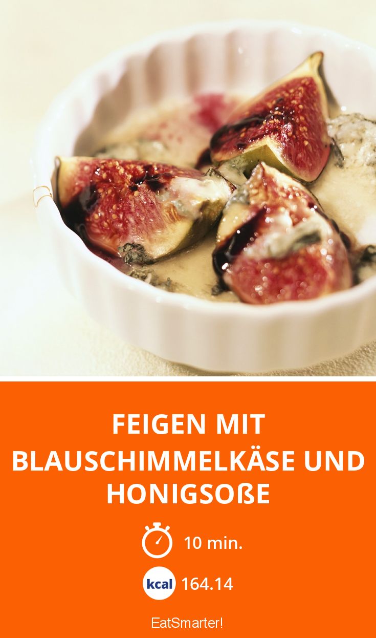 Feigen mit Blauschimmelkäse und Honigsoße Rezept | EAT SMARTER