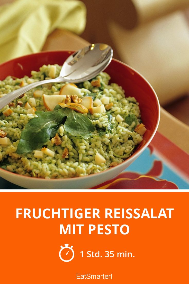 Fruchtiger Reissalat mit Pesto Rezept | EAT SMARTER