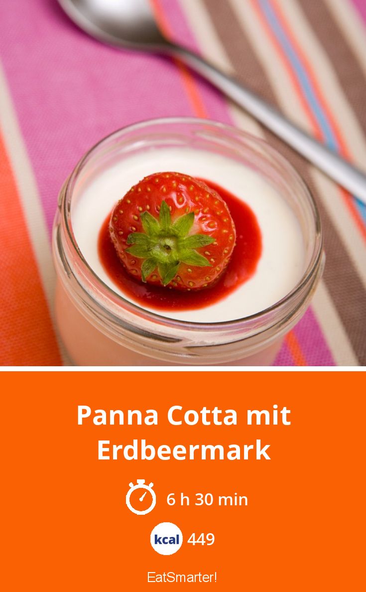Panna Cotta mit Erdbeermark