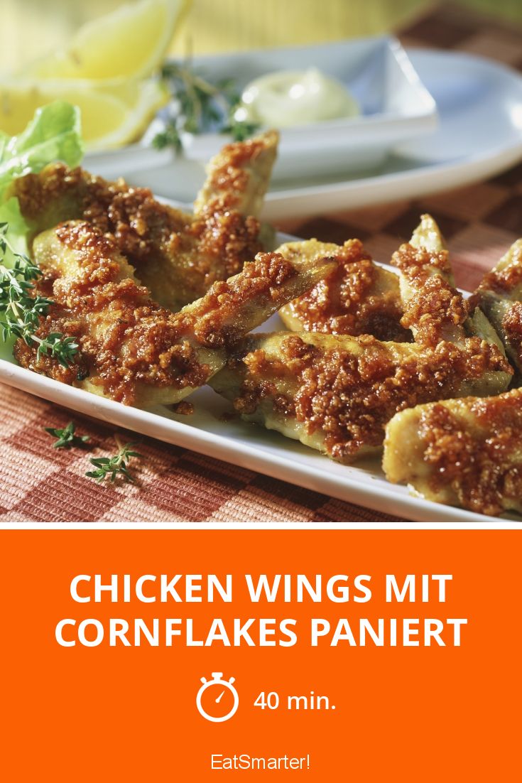 Chicken Wings mit Cornflakes paniert Rezept EAT SMARTER