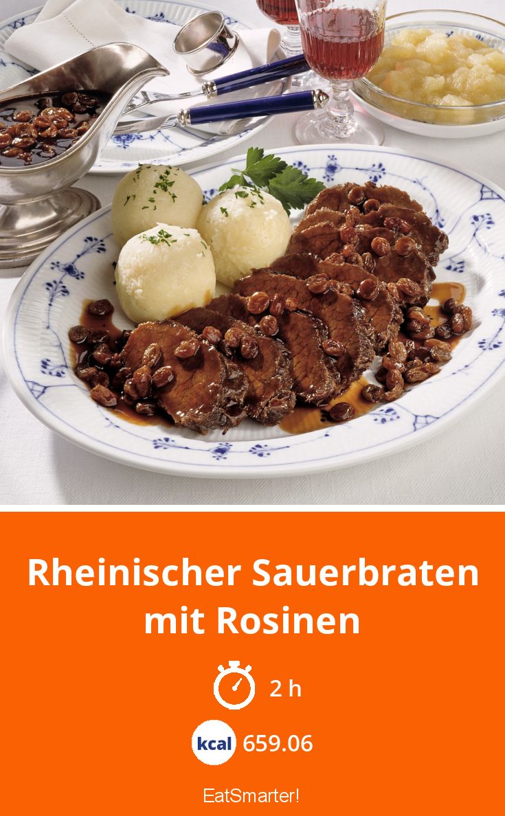 Rheinischer Sauerbraten mit Rosinen Rezept | EAT SMARTER