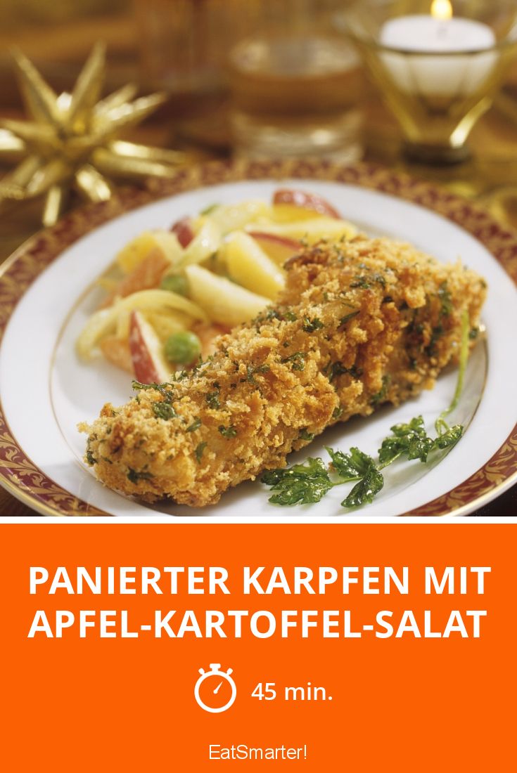 Panierter Karpfen mit Apfel-Kartoffel-Salat Rezept | EAT SMARTER