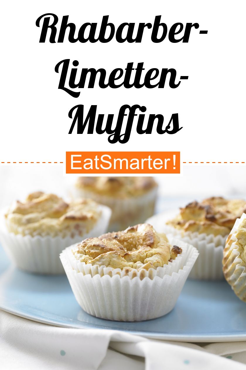 RhabarberLimettenMuffins Rezept EAT SMARTER