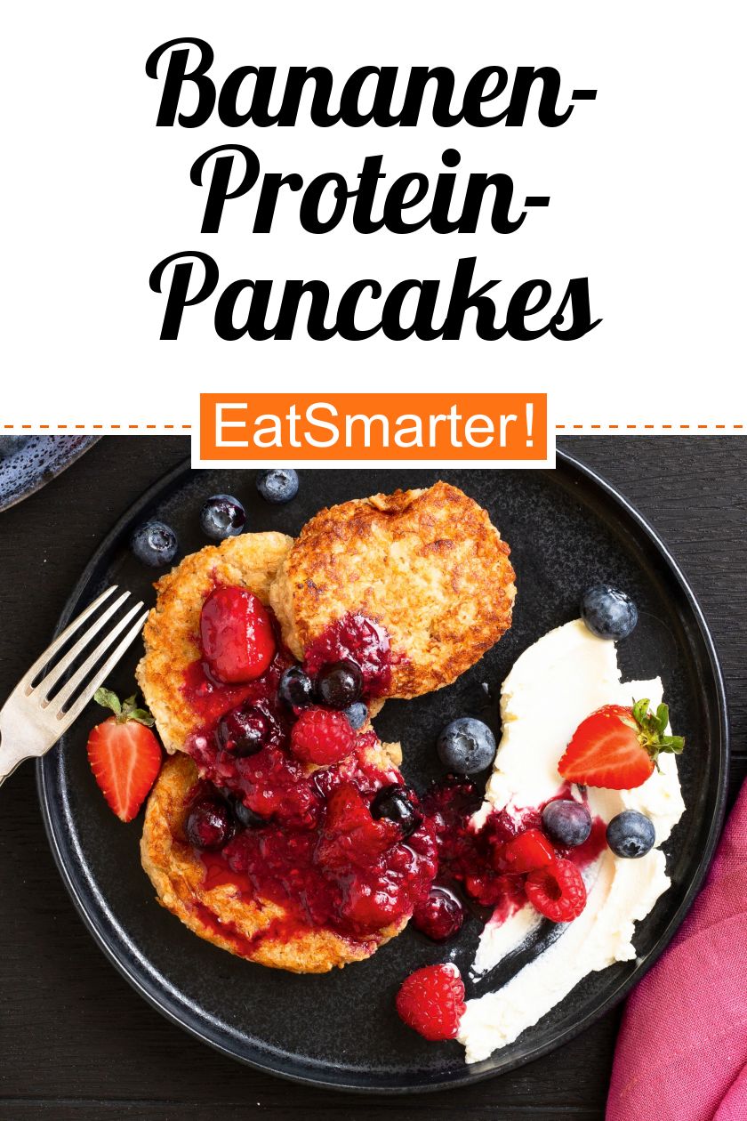 Spannende Bananen Protein Pancakes Ebenbild