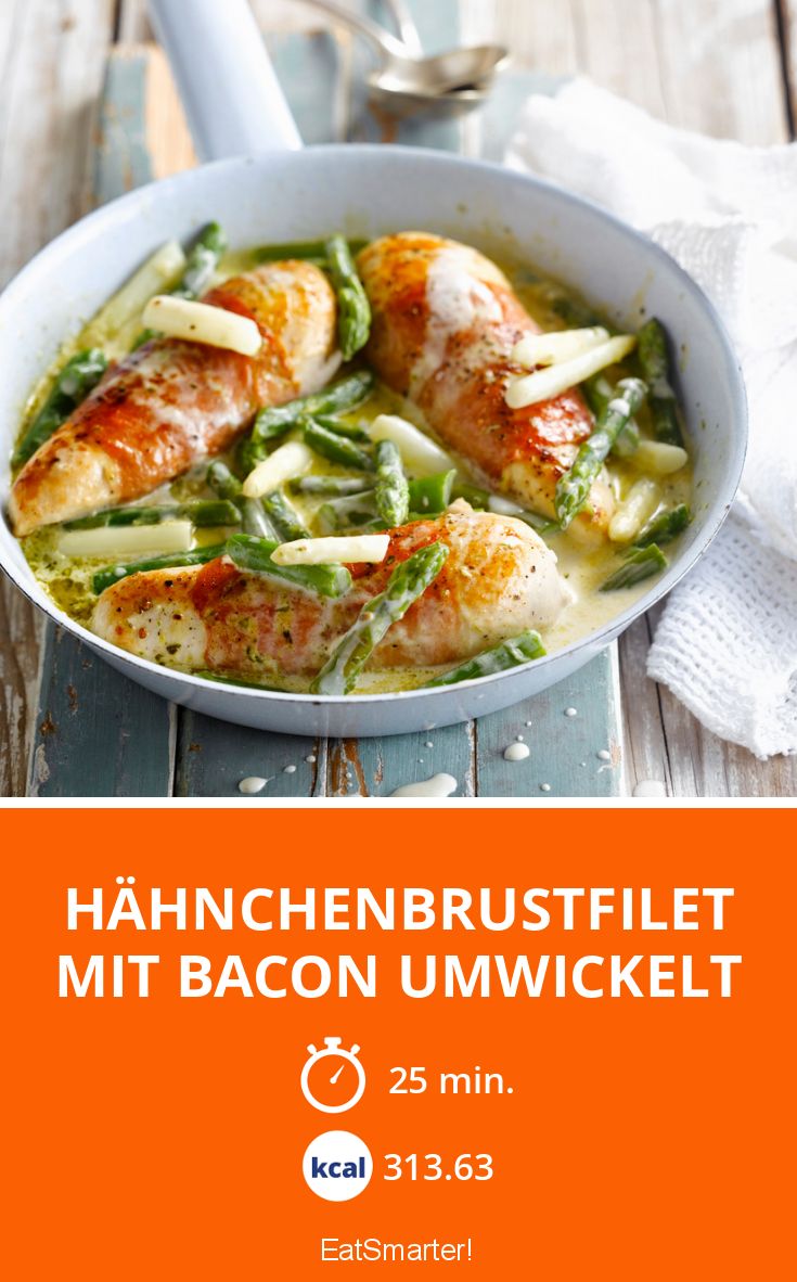 Hähnchenbrustfilet mit Bacon umwickelt Rezept | EAT SMARTER