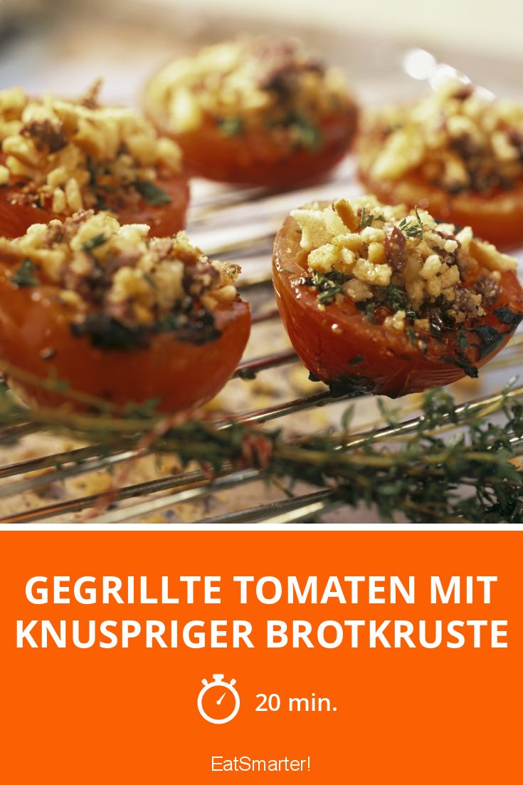 Gegrillte Tomaten mit knuspriger Brotkruste Rezept | EAT SMARTER