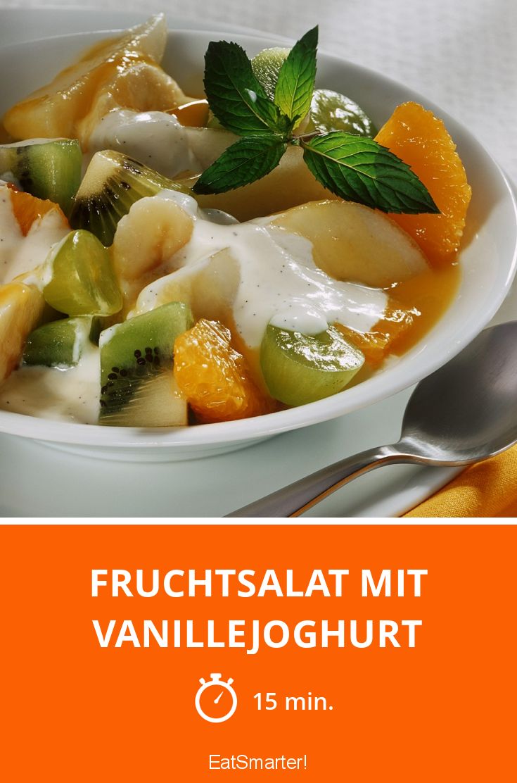 Fruchtsalat mit Vanillejoghurt Rezept | EAT SMARTER