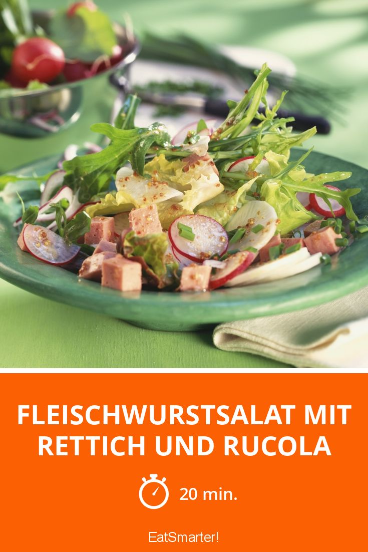 Fleischwurstsalat mit Rettich und Rucola Rezept | EAT SMARTER