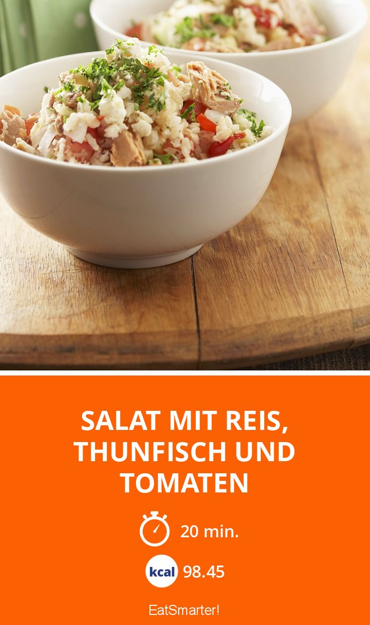 Salat mit Reis, Thunfisch und Tomaten Rezept | EAT SMARTER