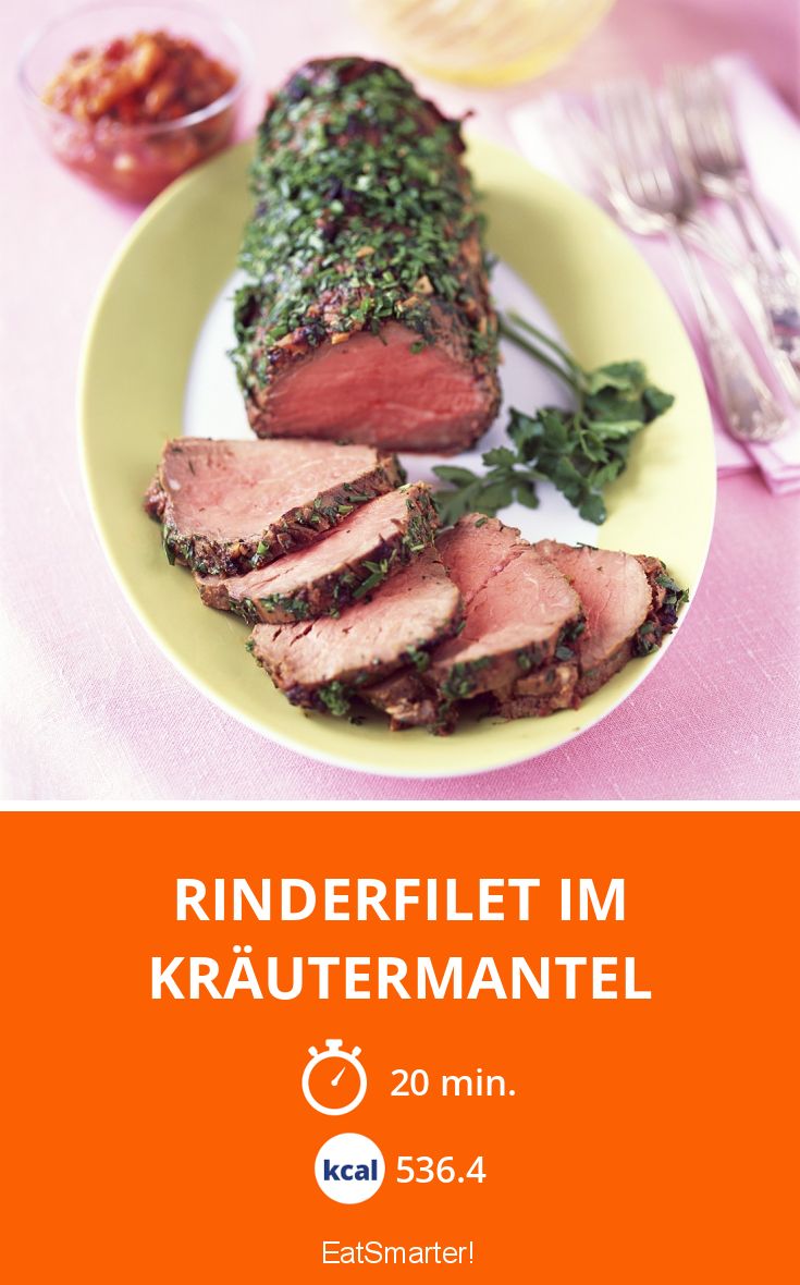 Wie Lange Hält Rinderfilet Im Kühlschrank Rinderfilet im Kräutermantel Rezept | EAT SMARTER