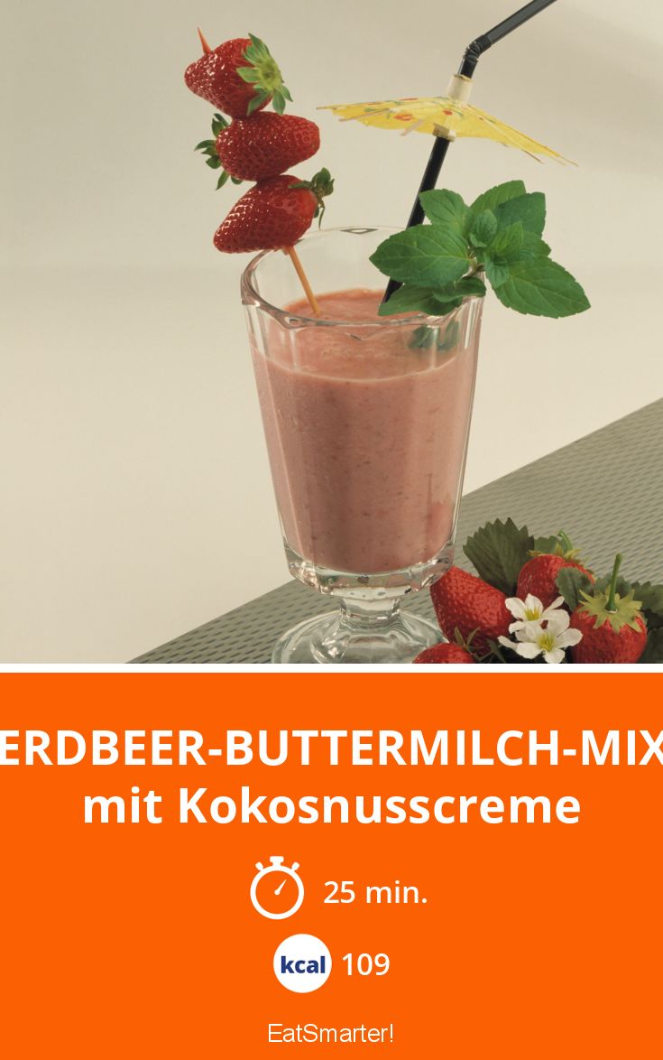 Erdbeer-Buttermilch-Mix Rezept | EAT SMARTER