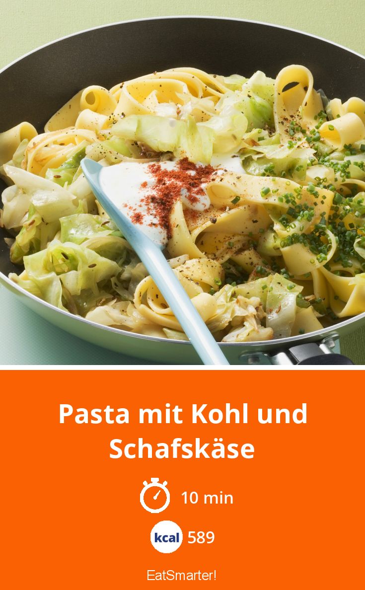Pasta mit Kohl und Schafskäse Rezept EAT SMARTER