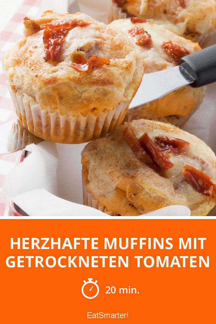 Herzhafte Muffins mit Tomaten Rezept EAT SMARTER