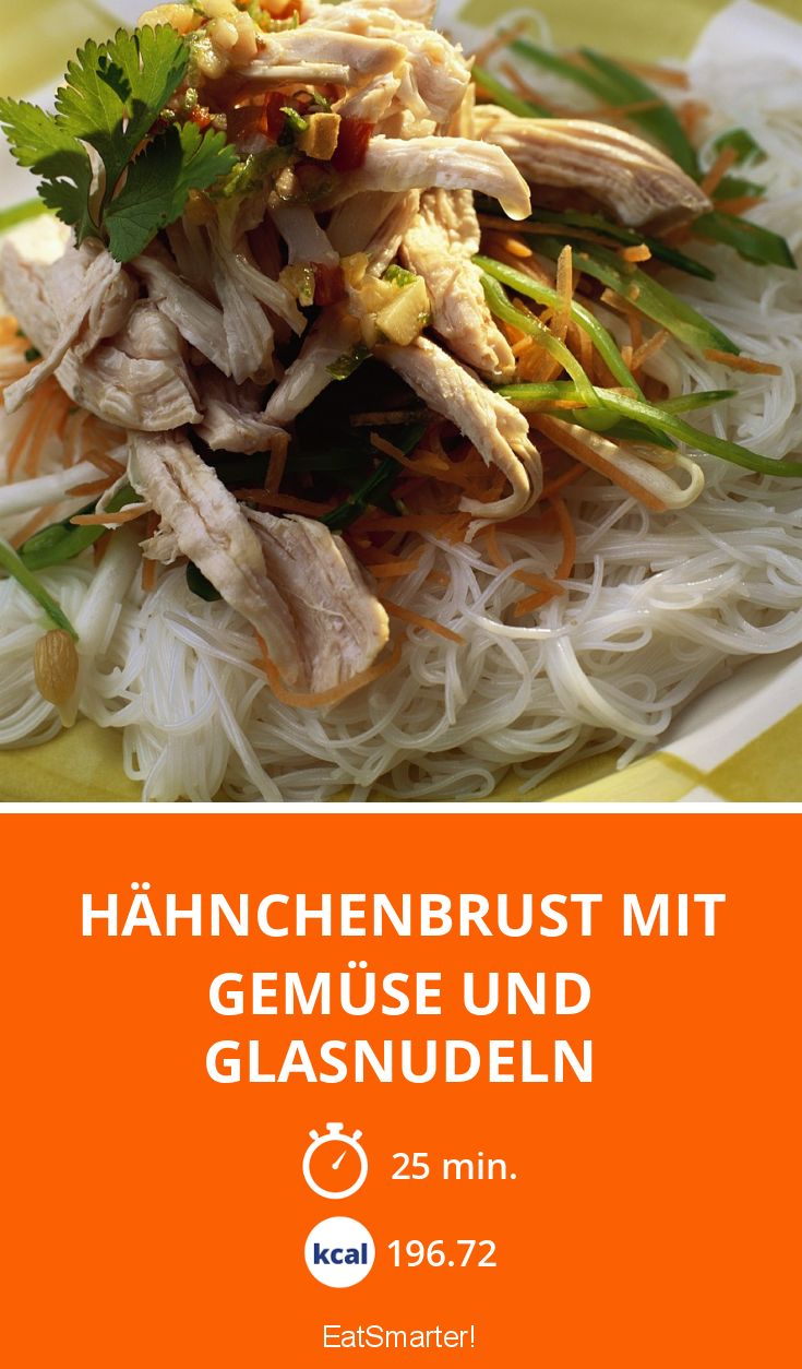 Hähnchenbrust mit Gemüse und Glasnudeln Rezept | EAT SMARTER Hähnchenbrust mit Gemüse und Glasnudeln Rezept | EAT SMARTER