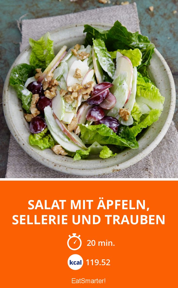 Salat mit Äpfeln, Sellerie und Trauben Rezept | EAT SMARTER