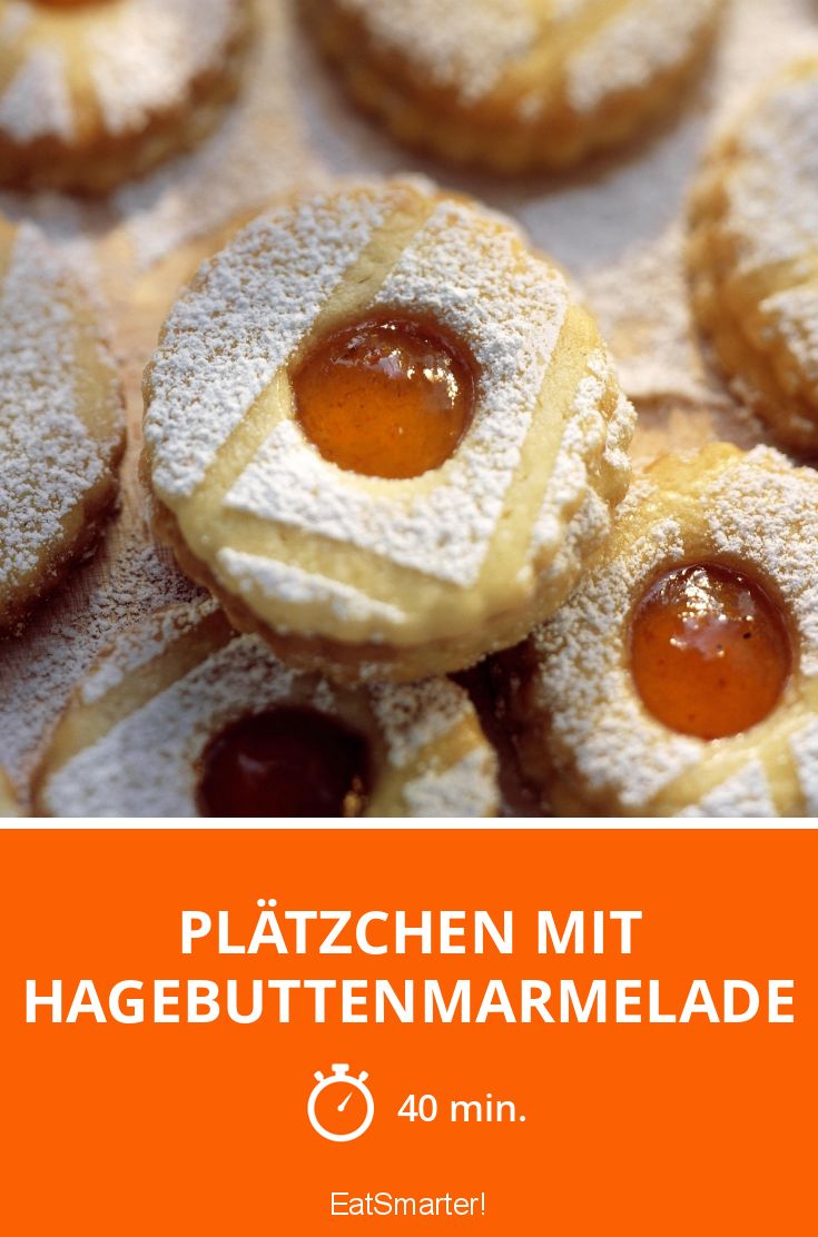 Plätzchen mit Hagebuttenmarmelade Rezept | EAT SMARTER Plätzchen mit Hagebuttenmarmelade Rezept | EAT SMARTER