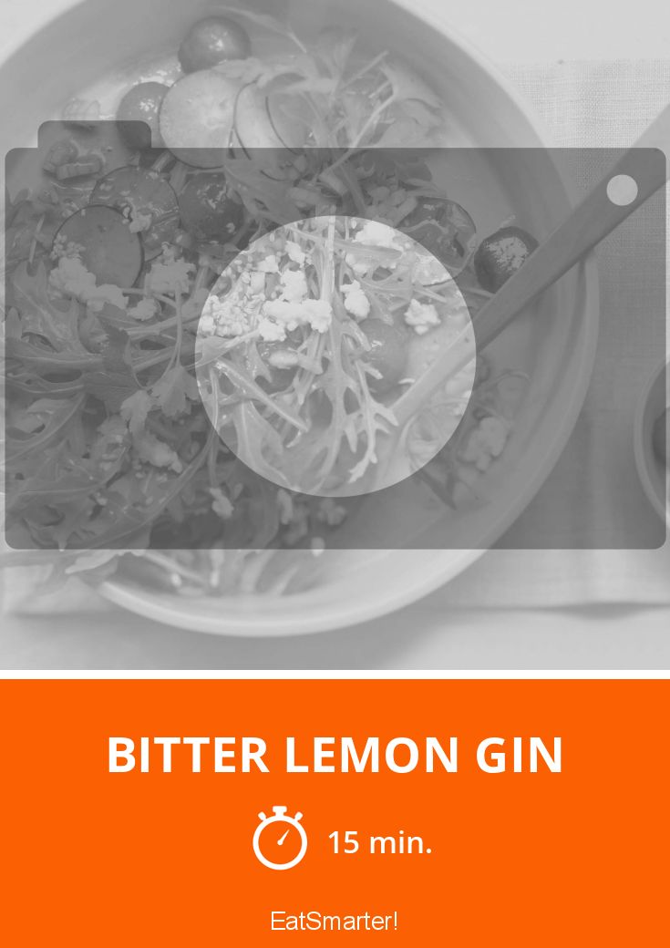Bitter Lemon Gin Rezept EAT SMARTER