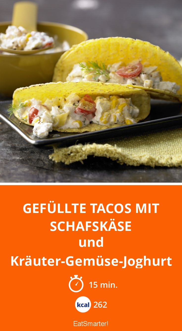 Gefüllte Tacos mit Schafskäse Rezept | EAT SMARTER Gefüllte Tacos mit Schafskäse Rezept | EAT SMARTER