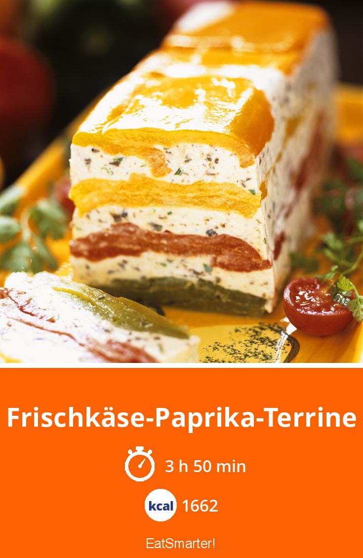 FrischkäsePaprikaTerrine Rezept EAT SMARTER