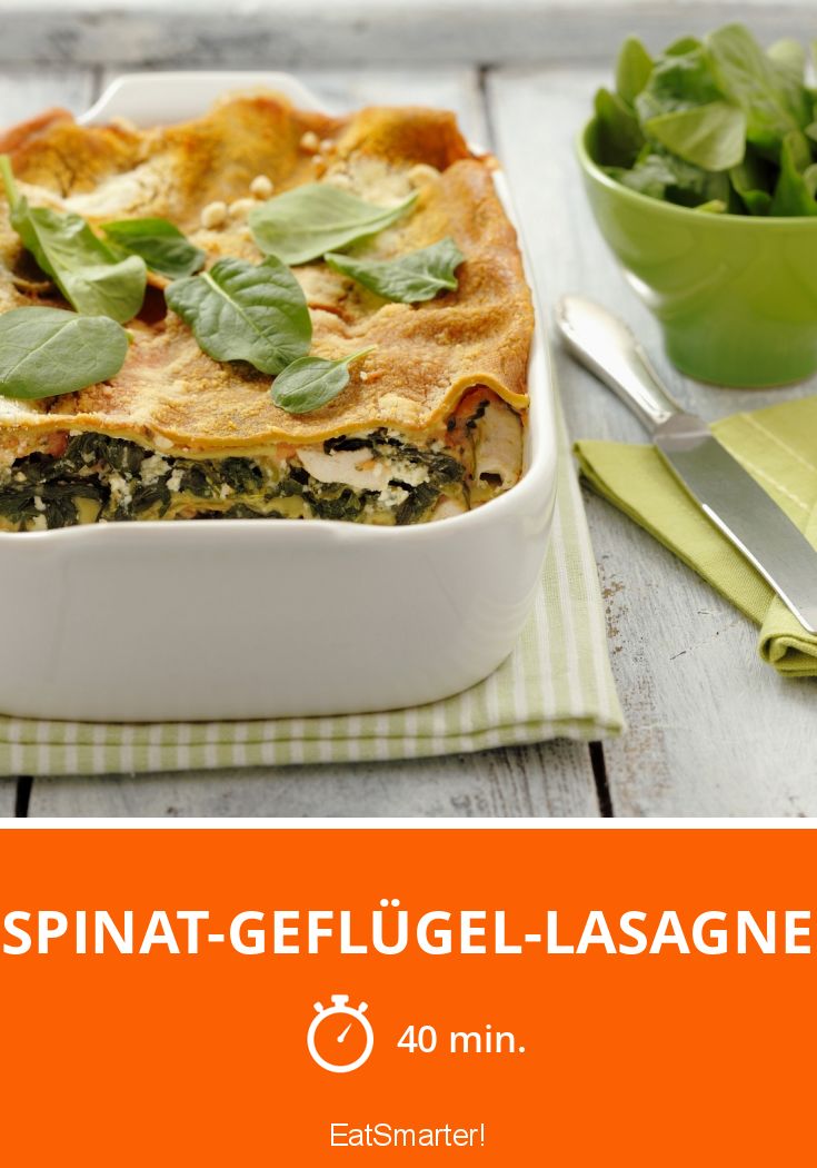 Spinat-Geflügel-Lasagne Rezept | EAT SMARTER