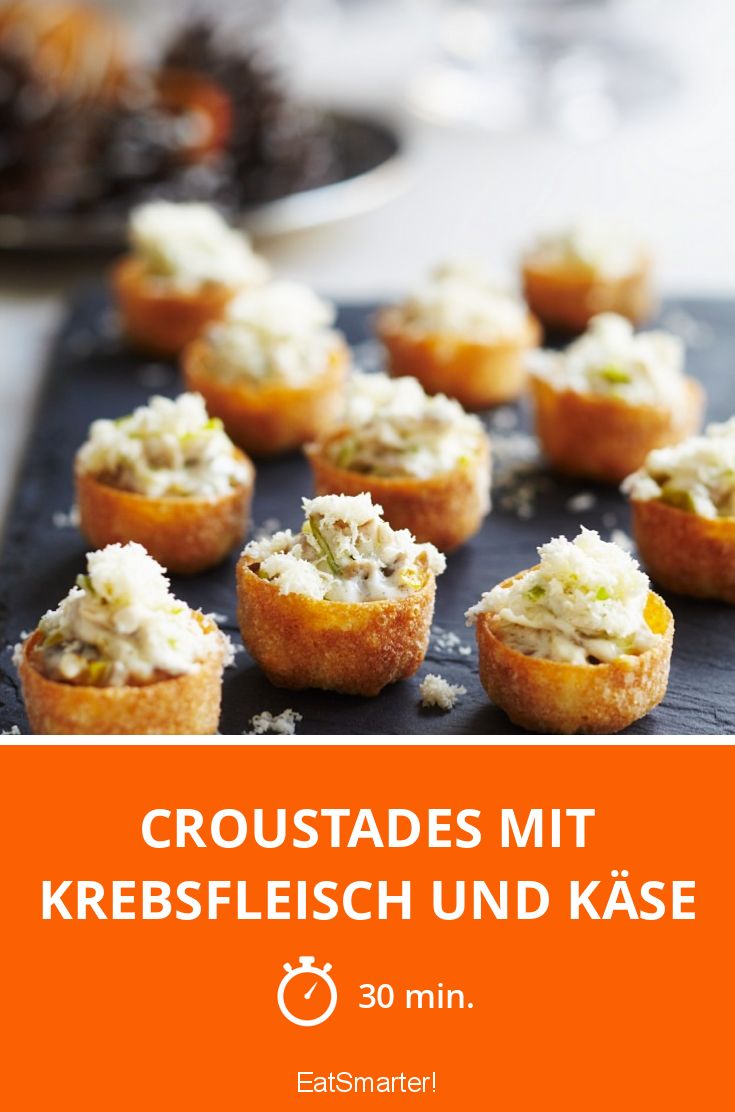 Croustades mit Krebsfleisch und Käse Rezept | EAT SMARTER Croustades mit Krebsfleisch und Käse Rezept | EAT SMARTER