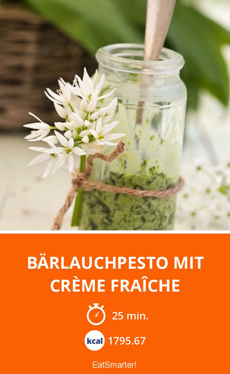 Bärlauchpesto mit Crème fraîche Rezept | EAT SMARTER