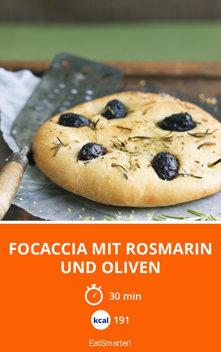Focaccia mit Rosmarin und Oliven Rezept EAT SMARTER