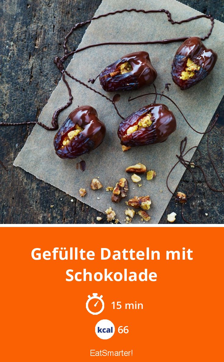Gefüllte Datteln mit Schokolade Rezept | EAT SMARTER