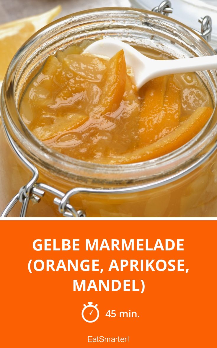 Gelbe Marmelade (Orange, Aprikose, Mandel) Rezept | EAT SMARTER