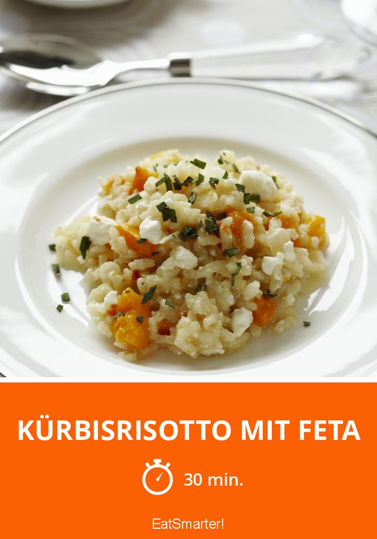 Kürbisrisotto mit Feta Rezept | EAT SMARTER