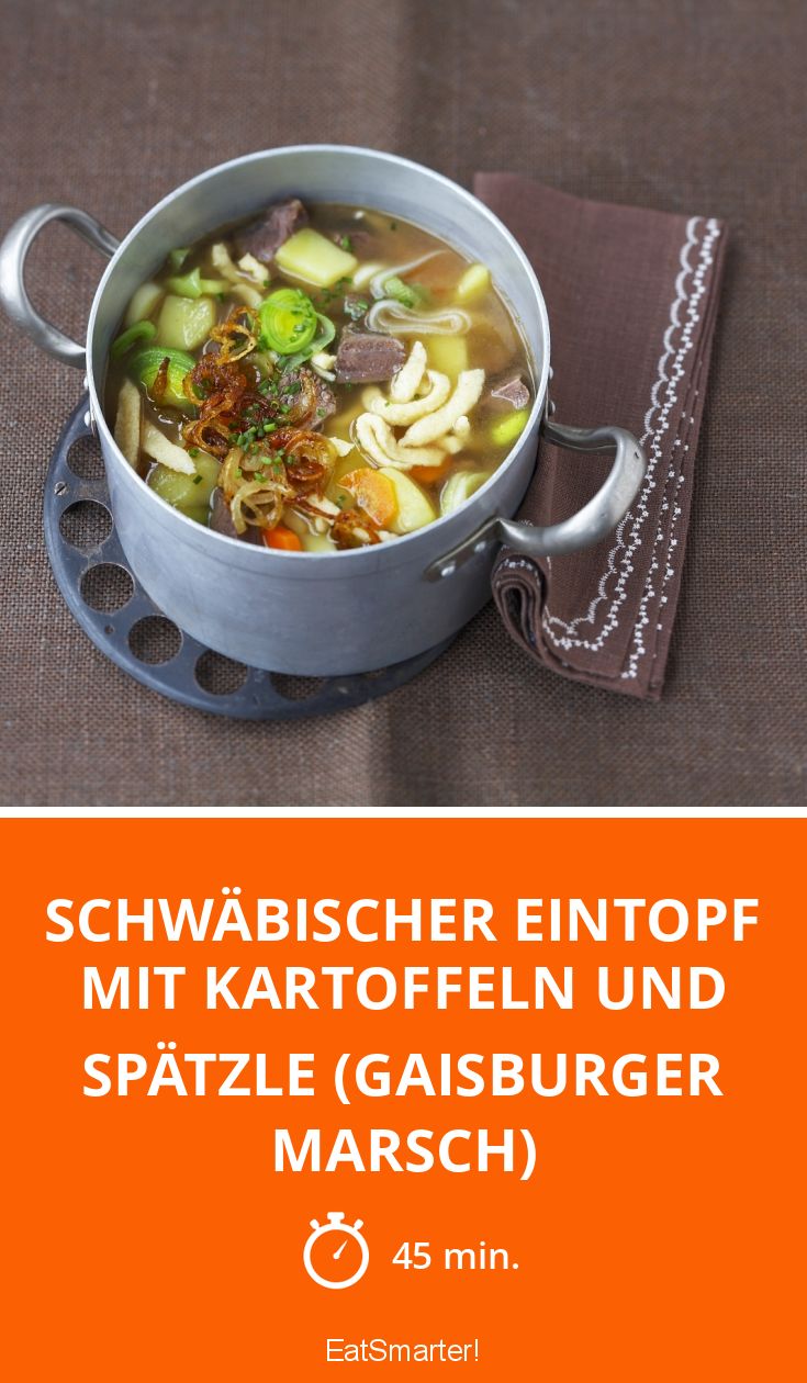 Schwäbischer Eintopf mit Kartoffeln und Spätzle (Gaisburger Marsch) Rezept EAT SMARTER Schwäbischer Eintopf mit Kartoffeln und Spätzle (Gaisburger Marsch) Rezept EAT SMARTER