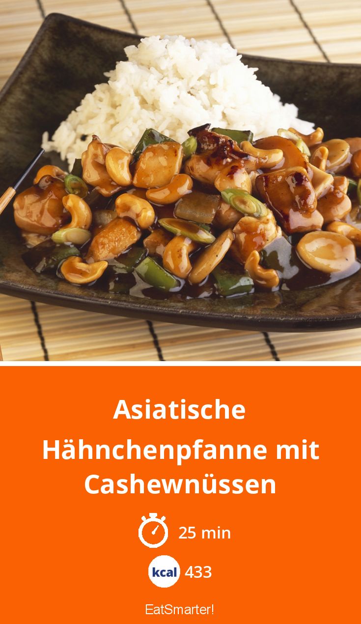 Asiatische Hähnchenpfanne mit Cashewnüssen Rezept | EAT SMARTER