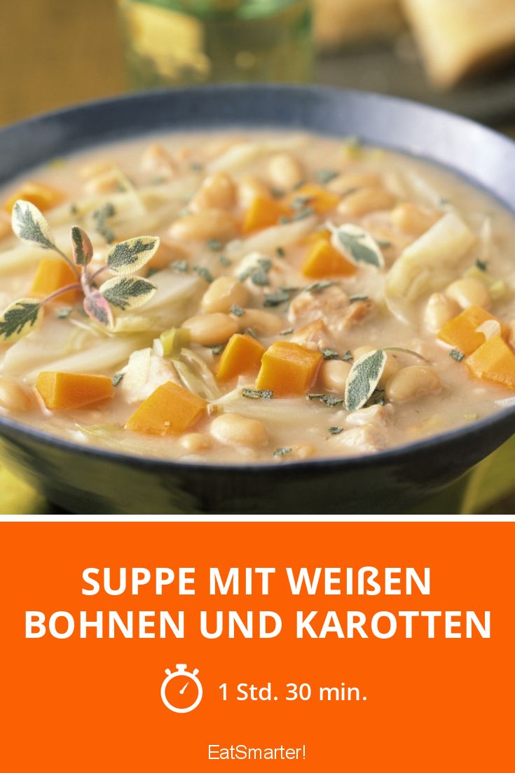 Suppe mit weißen Bohnen und Karotten Rezept | EAT SMARTER