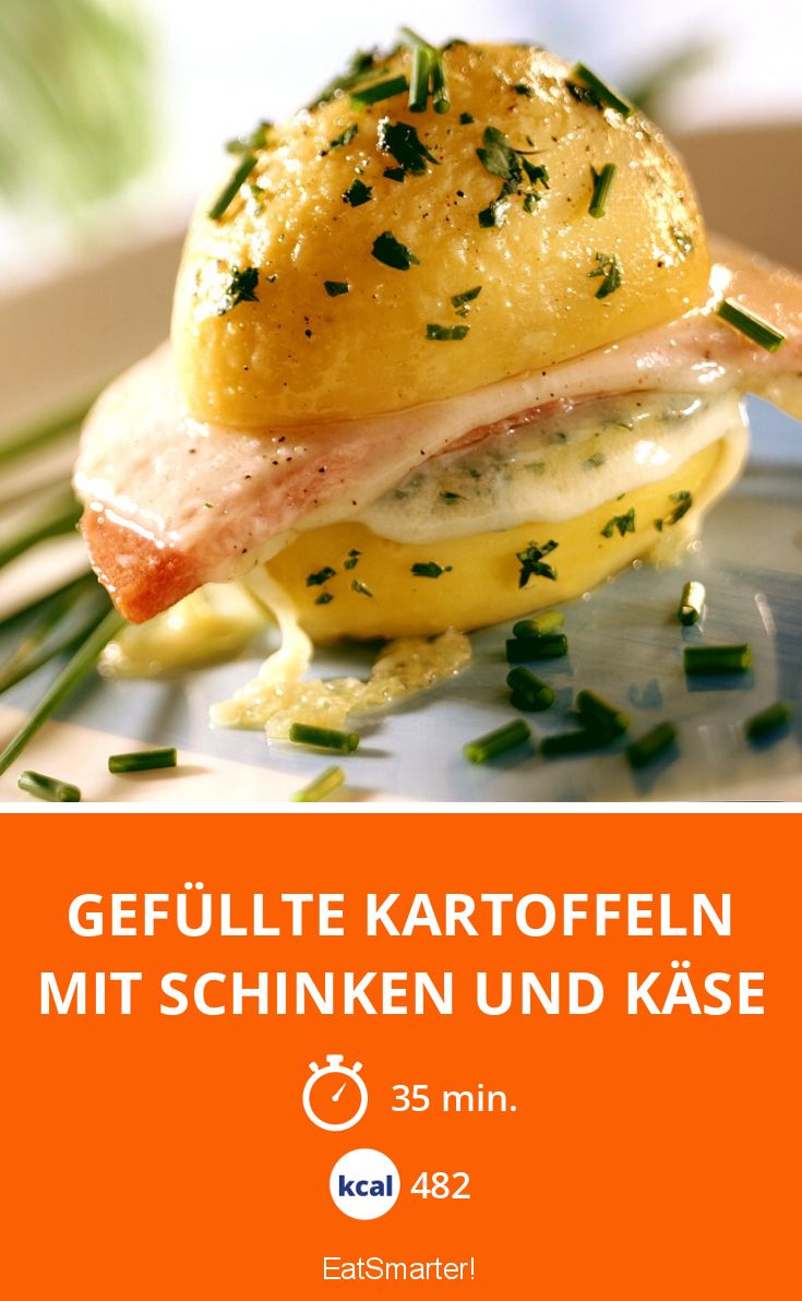 Gefüllte Kartoffeln mit Schinken und Käse Rezept | EAT SMARTER