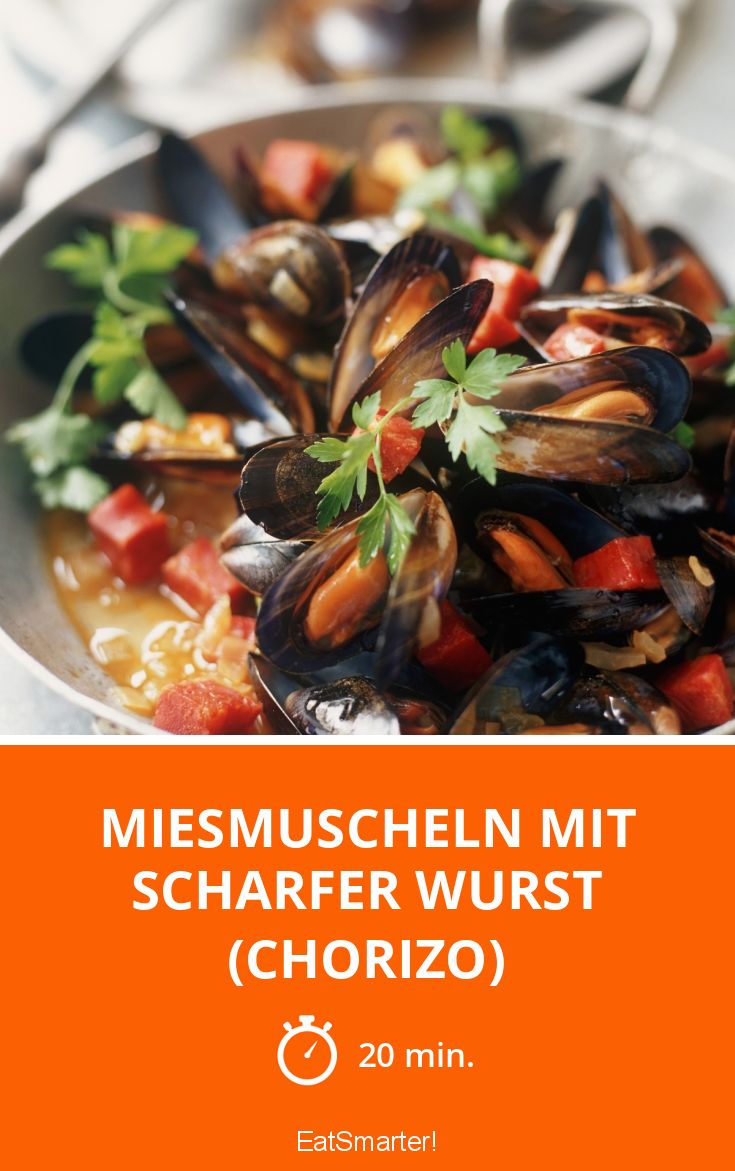 Miesmuscheln mit scharfer Wurst (Chorizo) Rezept | EAT SMARTER