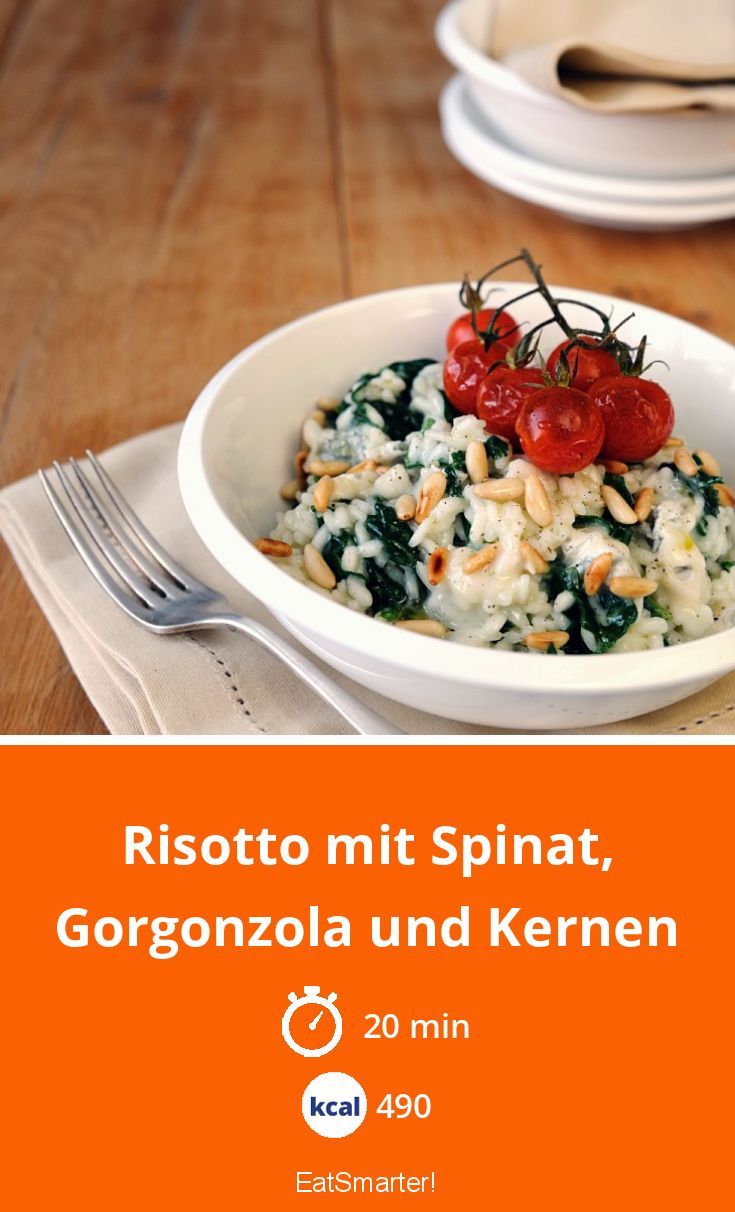 Risotto mit Spinat, und Kernen Rezept EAT SMARTER