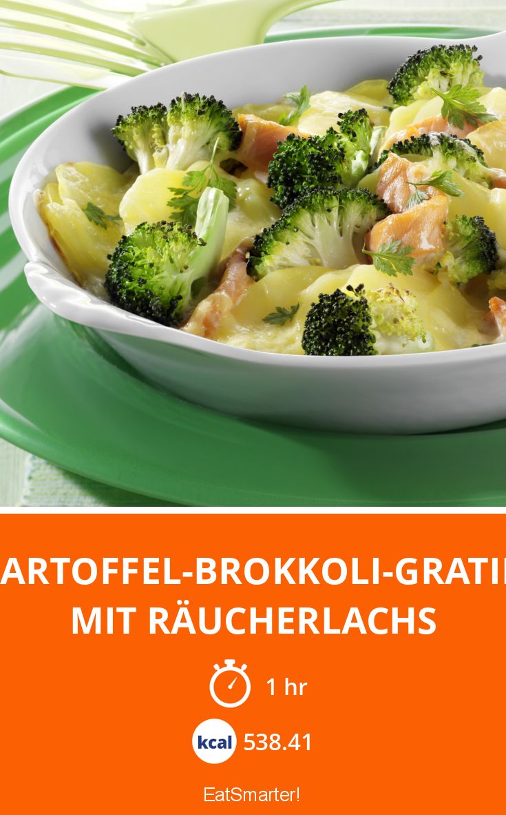 Kartoffel-Brokkoli-Gratin mit Räucherlachs Rezept | EAT SMARTER Kartoffel-Brokkoli-Gratin mit Räucherlachs Rezept | EAT SMARTER
