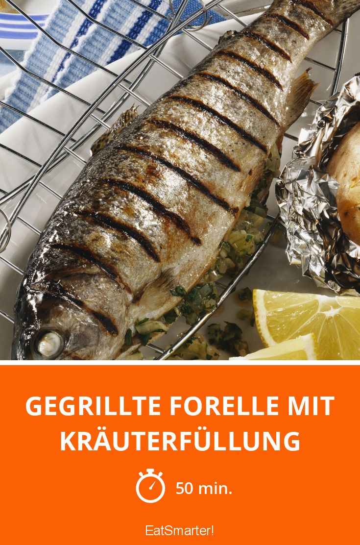 Gegrillte Forelle mit Kräuterfüllung Rezept | EAT SMARTER