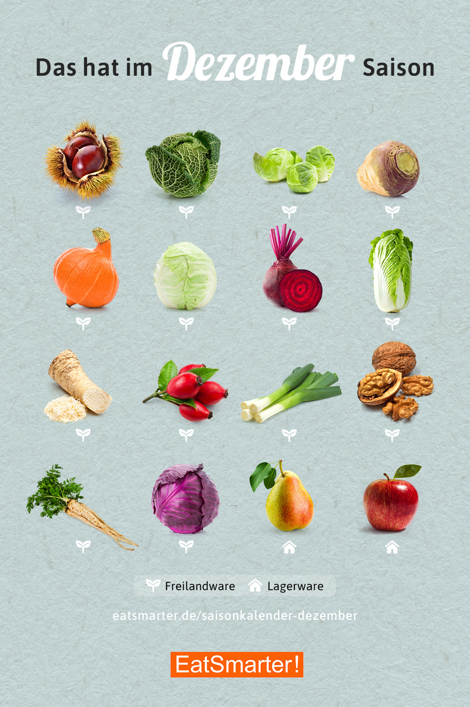 Saisonkalender Dezember Obst & Gemüse EAT SMARTER